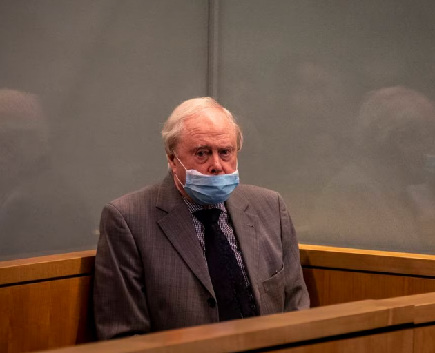 Sir James Wallace appears at Auckland High Court for sentencing in May 2021. Photo: NZ Herald