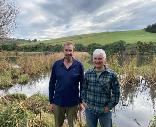 Cawthron Institute lake scientist Dr Dave Kelly (left) and University of Otago ecologist Dr Marc...