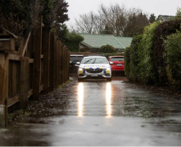 Police are searching a home in Iroquois Place, Wigram. Photo: George Heard