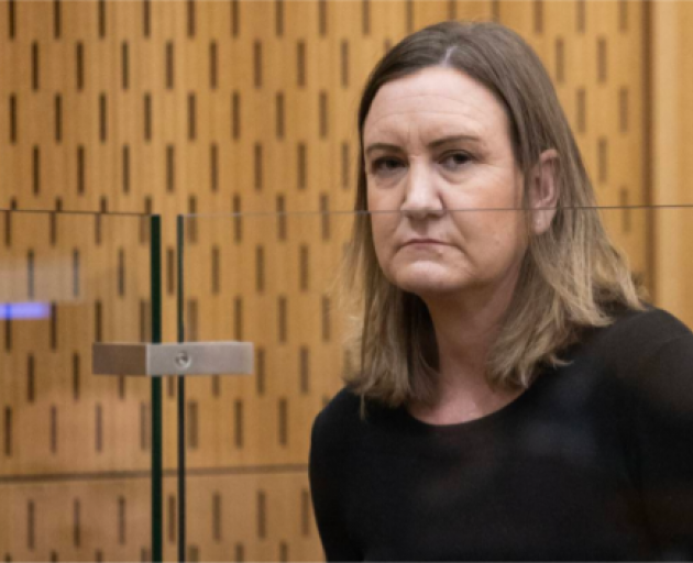 Lauren Dickason entering the dock this morning. Photo: NZ Herald