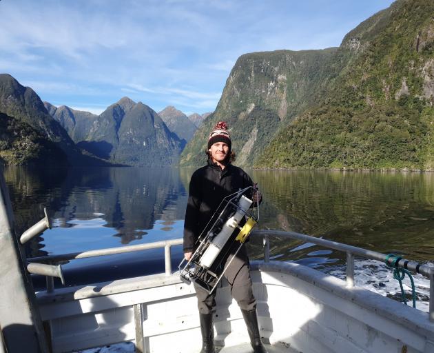 University of Otago postgraduate geology student Jack Beagley says he is worried about the effect...