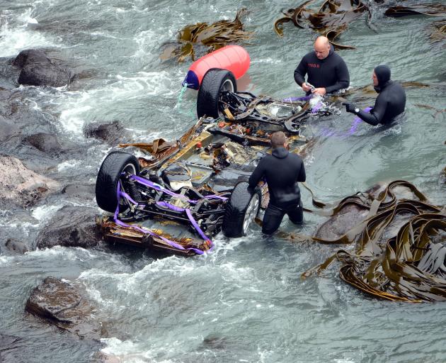 John Beckenridge's vehicle was found in the sea at Curio Bay. PHOTO: SUPPLIED