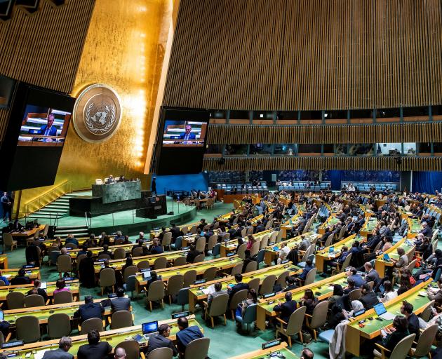 The 193-member UN General Assembly passed a resolution calling for a ceasefire with 153 countries...