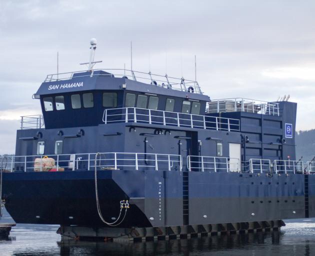 Sanford’s San Hamana barge has living quarters for its staff on a temporary measure. PHOTOS:...
