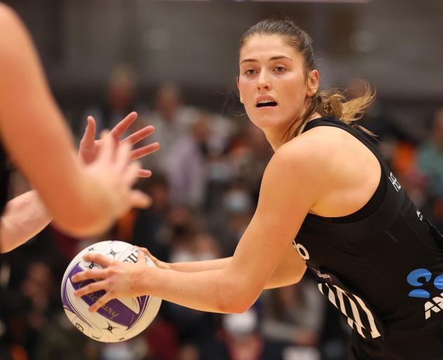 Southern Steel midcourter Kate Heffernan in action for the Silver Ferns. PHOTO: ODT FILES