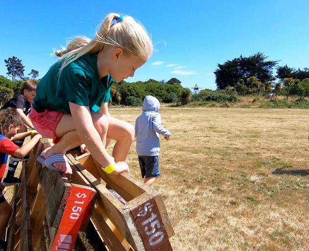 Tough kid participants were challenged to overcome their fears and build their confidence. Photo:...