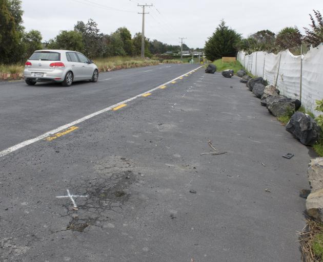 The Dunedin City Council suspects the rocks were moved on Friday. PHOTO: GERARD O’BRIEN.