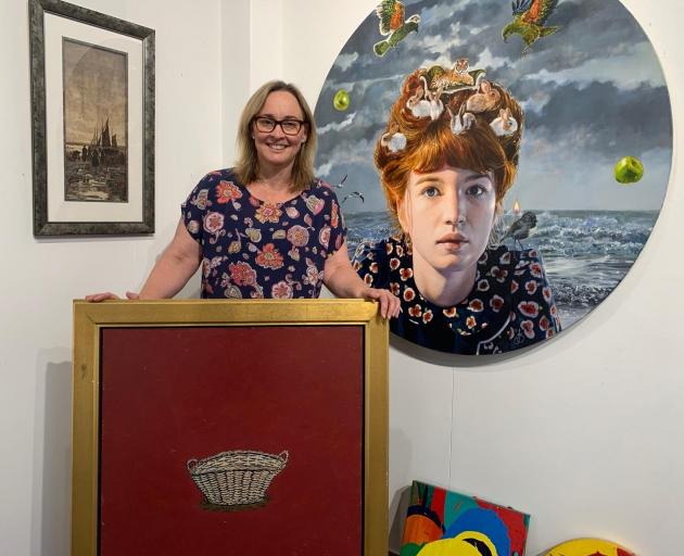 Museum director Jane Peasey with prestigious NZ artworks about to go on display — Blythe Fletcher...