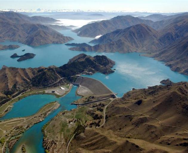 An aerial view of Benmore Dam. Photo: ODT files