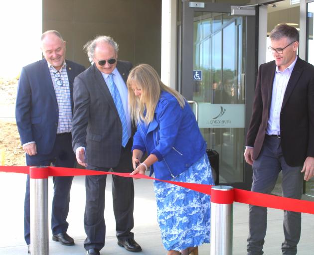 Opening Te Pataka Taoka collections facility in Invercargill earlier this week are (from left)...