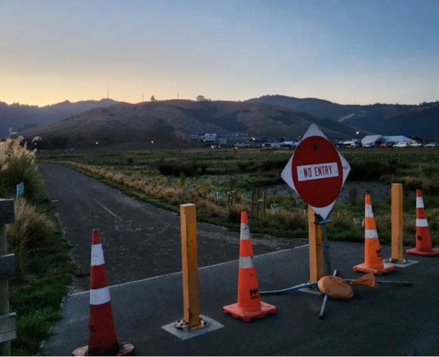 The sun rises over the Port Hills on Sunday. Photo: RNZ