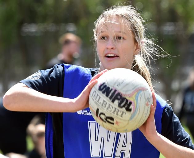 Netball was the order of the day for Aquinas College resident Eden Gilchrist, 18.