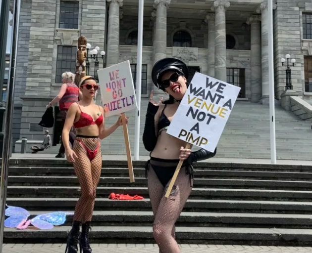 Margot Embargot and Vixen Temple. Photo: RNZ