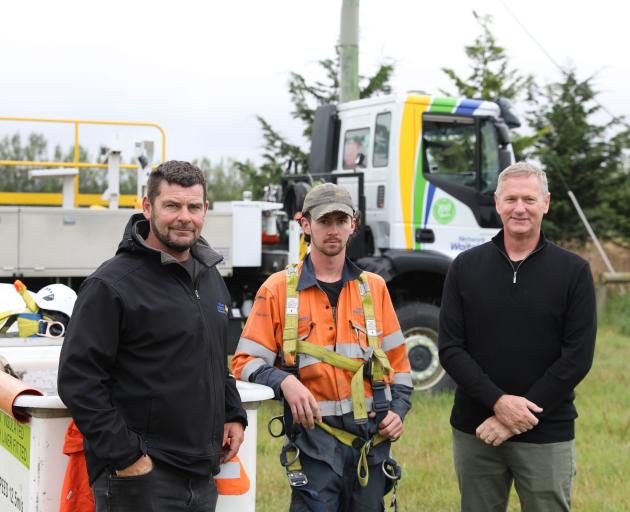 Network Waitaki field operations manager Nathan Cunningham, employee and Mayor’s Taskforce for...