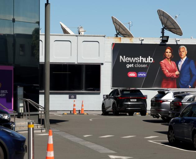 Newshub HQ on the day that the firm was breaking news. PHOTO: GETTY IMAGES