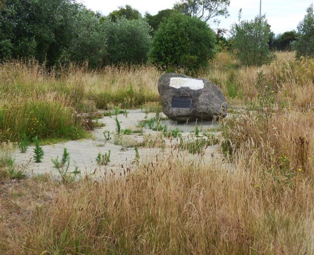 The memorial before it was tidied by the city council. Photo: Supplied
