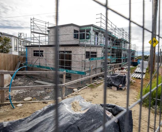 It's hoped the houses will be finished and on the market later in 2024. Photo: RNZ/Nick Monro