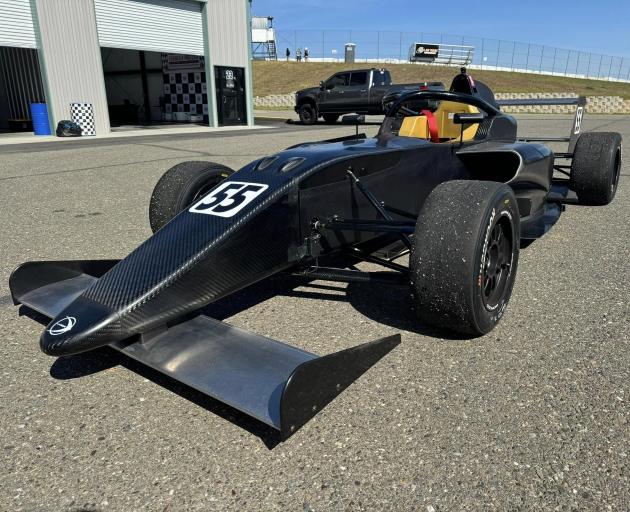 One of the Crosslink/Kiwi Motorsport F4 chassis similar to the one Alex Crosbie will use in the...