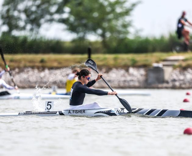 New Zealand canoe sprint paddler Aimee Fisher. Photo: Getty Images