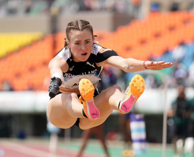 Anna Grimaldi wins silver in the long jump at the Para Athletics World Championships in Kobe...