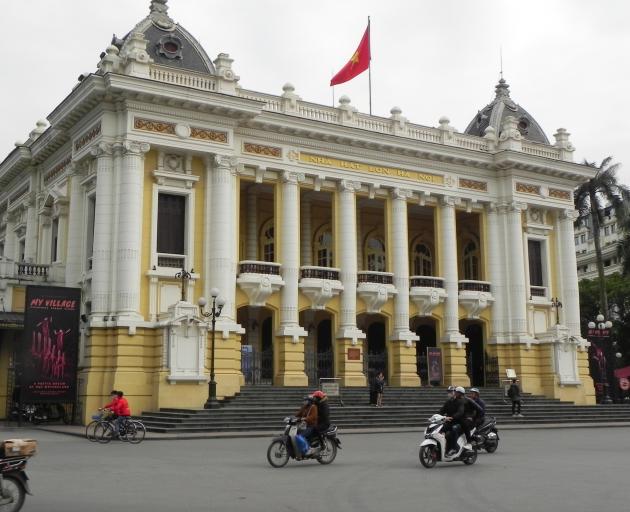 Hanoi Opera House is an elegant emblem of the French legacy.
