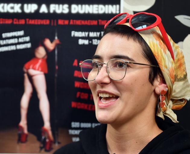 Fired Up Stilettos organiser Margot Embargot, of Wellington, was in Dunedin to help local Dunedin...