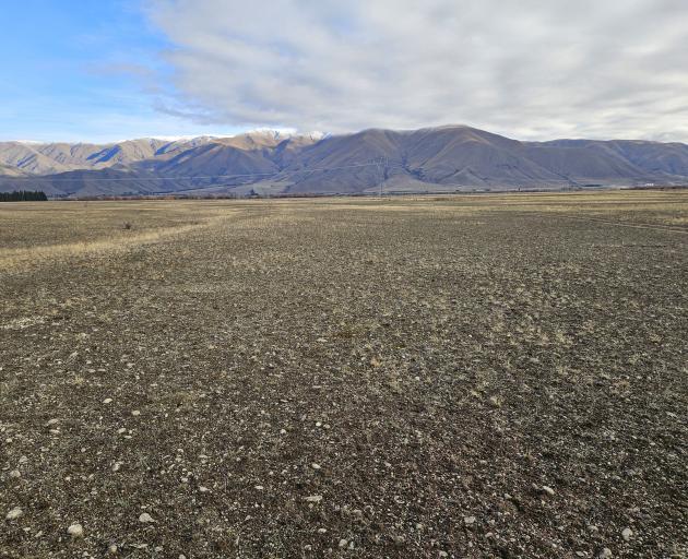 Barren land on Haldon Station in the Mackenzie Country is set to be used for a solar farm. PHOTO:...