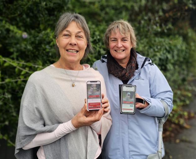 Over the month of May Sue Wills (left) and Jane Sullivan have been walking and swimming marathons...