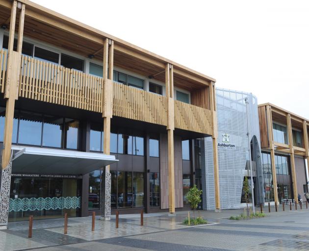 Ashburton's new library and civic centre, Te Whare Whakatere. PHOTO: JONATHAN LEASK / LDR