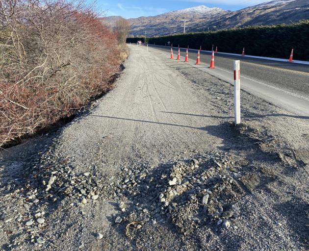 Queenstown Trails Trust’s "trail to nowhere" finishes just before the boundary of Tim Roberts’...