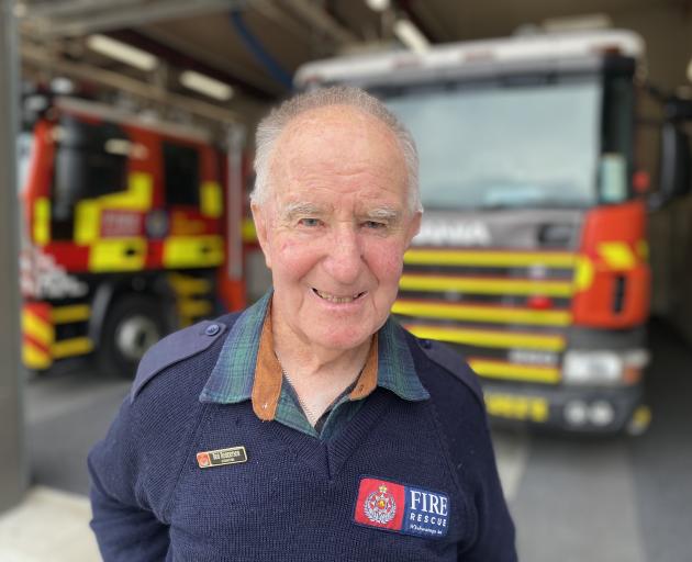 Bob Robertson ticks over 65 years as a Queenstown fire brigade vollie this Saturday. PHOTO:...