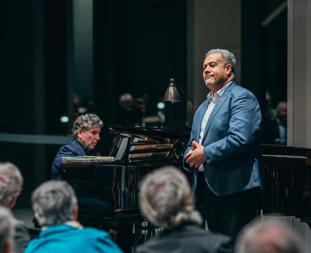 Dunedin-born opera singer Jonathan Lemalu performs in front of an appreciative audience at the...