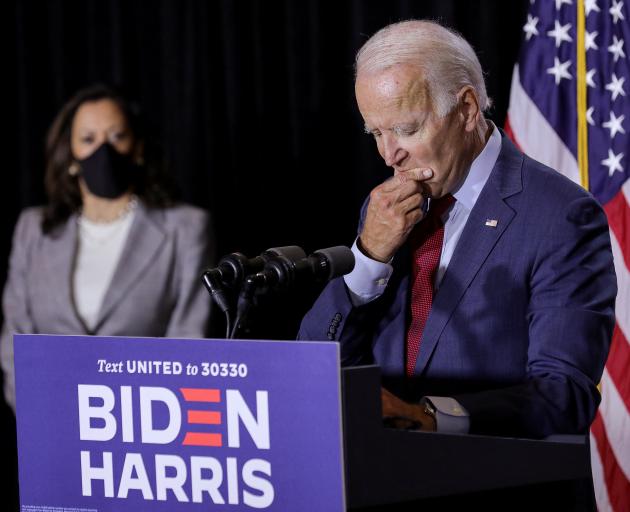 US President Joe Biden is shown with Vice President Kamala Harris in this file photo. Photo: Reuters