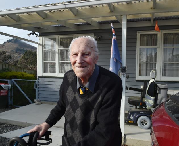 Arthur Driver, 99, of Palmerston, outside his home, ready to celebrate his 100th birthday next...