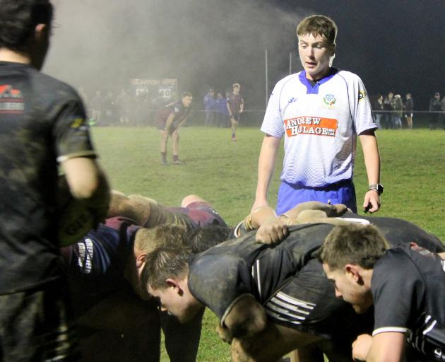 Ollie Shore refereed his first premier rugby match late last month. PHOTO: NICK BROOK