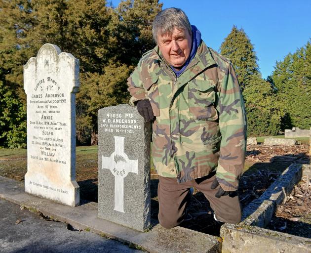 Peter Trevathan wants recruits to help restore war monuments throughout Clutha, such as the grave...