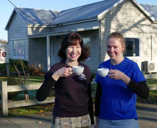 Ros and Sophie Rendall reopened the Country Cottage Cafe in Mataura this week. Photo: Richard...