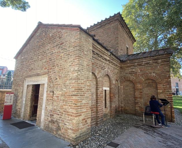 The  exterior of  Mausoleum of Galla Placidia. PHOTOS: ELEANOR HUGHES