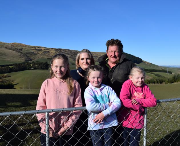 Scott and Nicola Chittock and their children, (from left) Grace, 13, Scarlett, 7 and Laura, 10,...