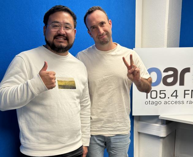 Zac Kim (left) and Jeremy Knox host Spiritual Chats on OAR FM. PHOTO: SUPPLIED