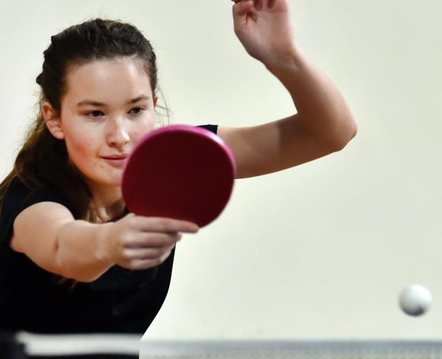 Hannah McDonnell, 16, of Nelson, looks for an advantage during an under-21 clash.