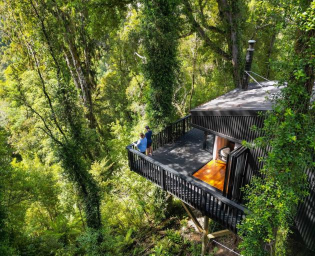 Te Aka Treehouse from the outside. PHOTO: SUPPLIED
