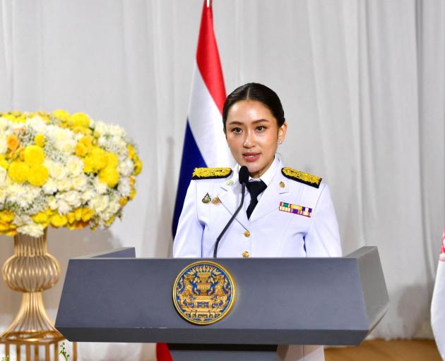 Paetongtarn Shinawatra speaks after receiving a royal endorsement to become the 31st prime...