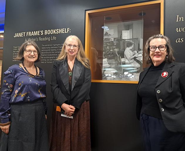 Marking author Janet Frame's 100 centenary at the University of Otago's Central Library. (From...