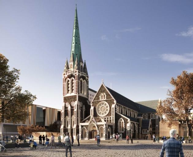 The Christ Church Cathedral concept design. Image: Warren and Mahoney / Supplied