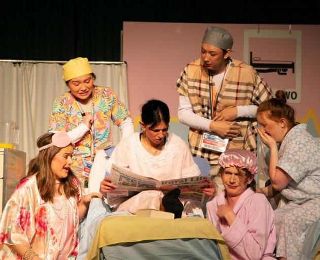 Mount Hutt College students at a rehearsal for No Ill Feelings. Photo Kirsty Saxon