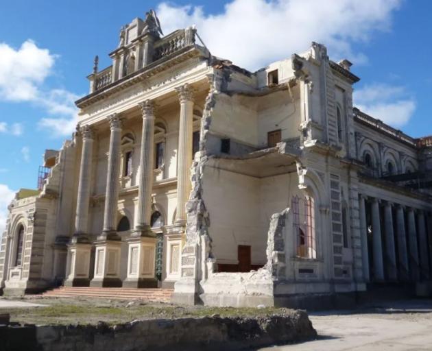 Christhchurch's Cathedral of the Blessed Sacrament was severely damaged in the Canterbury...