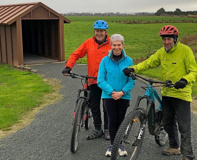 The Clutha Gold Cycle Trail extension committee including (from left) Murray Paterson, Jill...