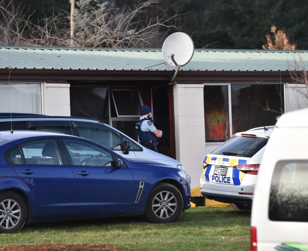 The scene of a fire in Palmerston where Glen Alan Newell died. Photo: Gregor Richardson