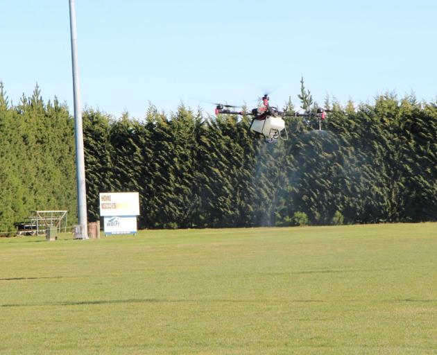 Drone spraying can navigate paddocks with hedges, trees and high wires or when crop or land...